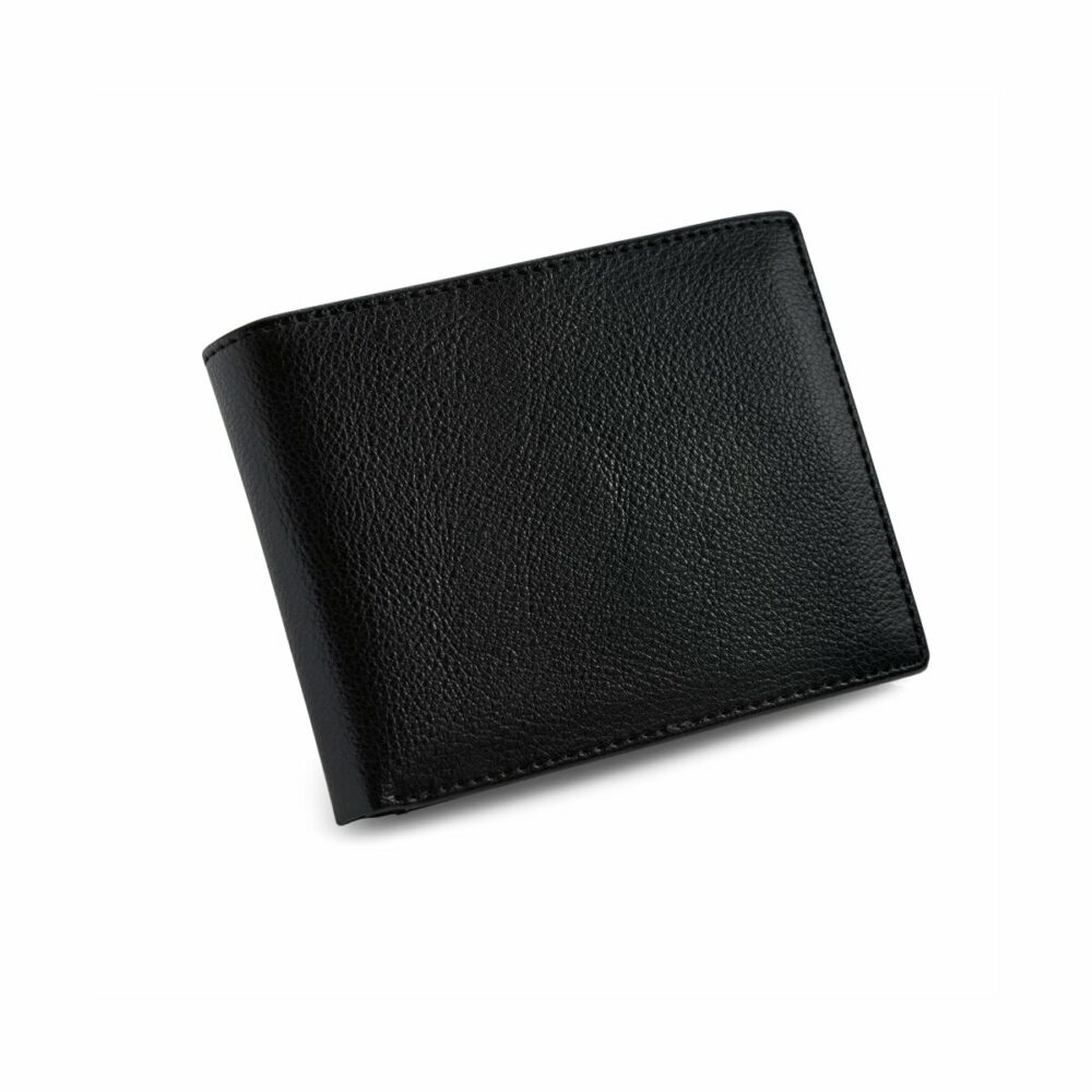 BARRYMORE. Skórzany portfel z systemem RFID - Czarny
