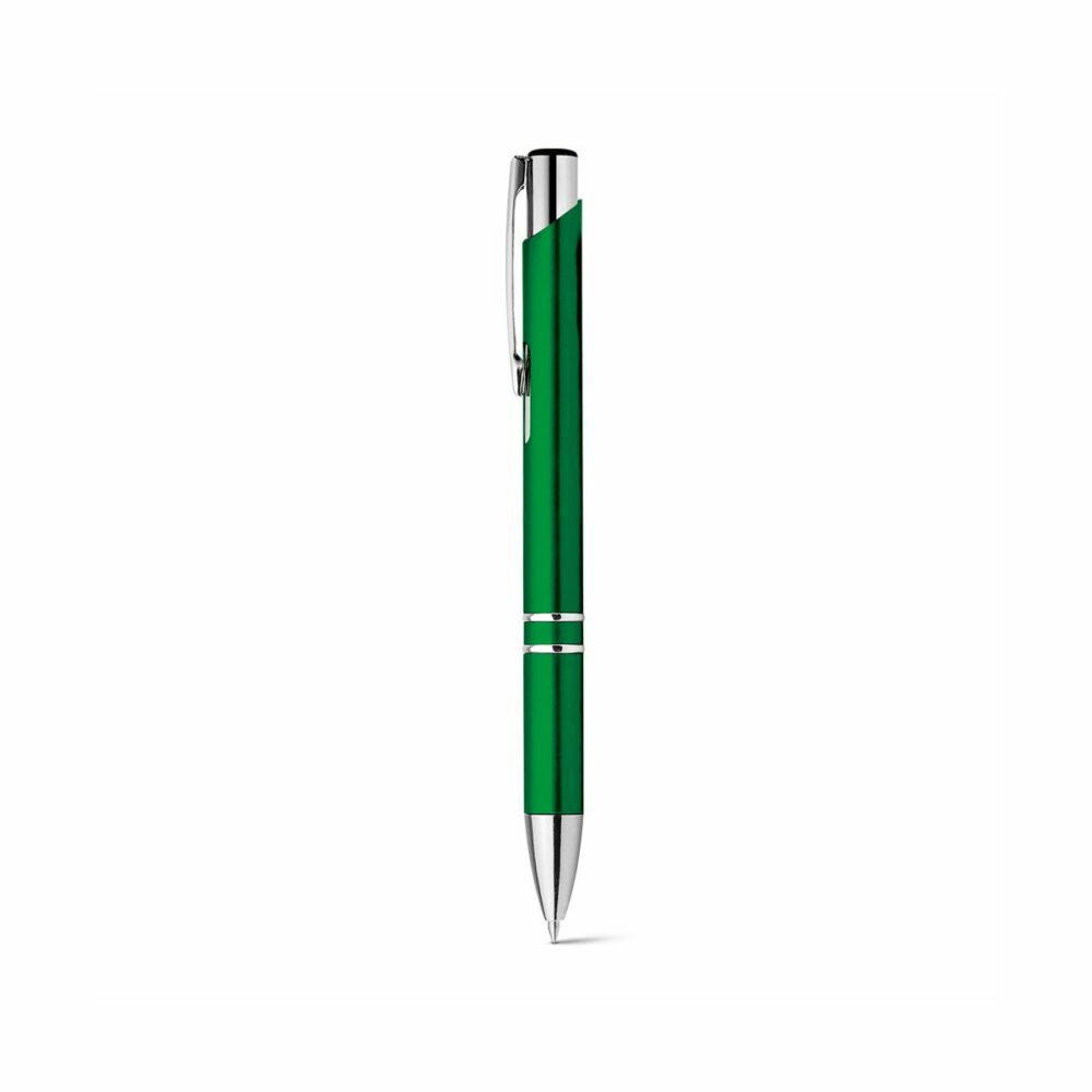BETA PLASTIC. Długopis z metalowym klipsem - Zielony