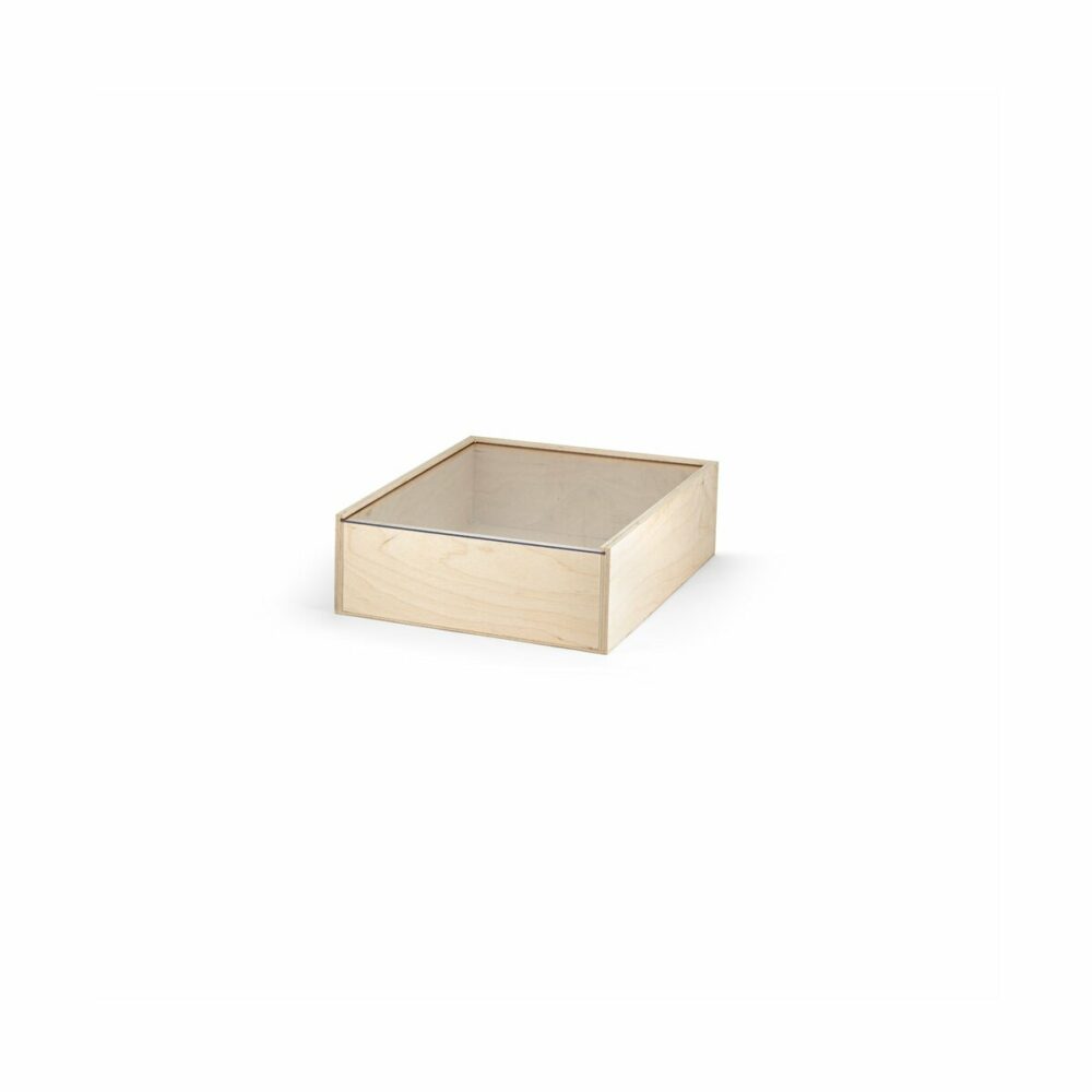BOXIE CLEAR S. Drewniane pudełko S - Jasny naturalny