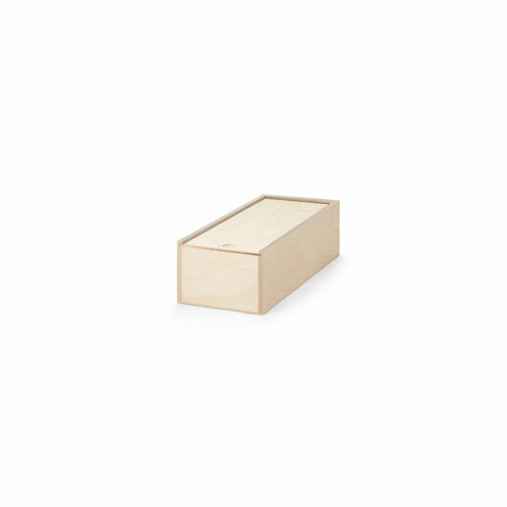 BOXIE WOOD M. Drewniane pudełko M - Jasny naturalny