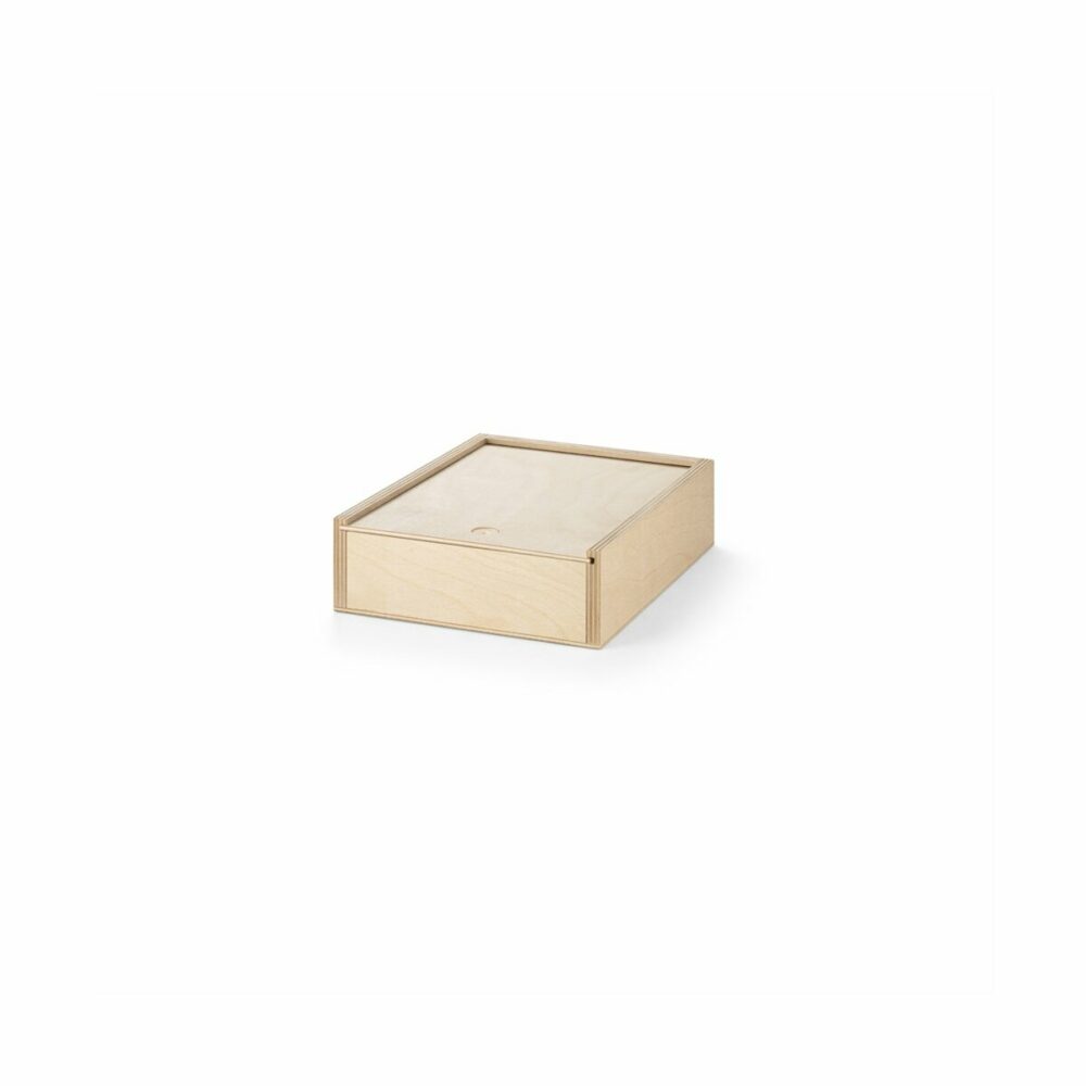 BOXIE WOOD S. Drewniane pudełko S - Jasny naturalny