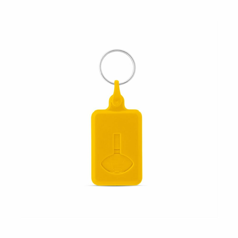 BUS. Brelok w kształcie monety do wózka w supermarkecie - Żółty