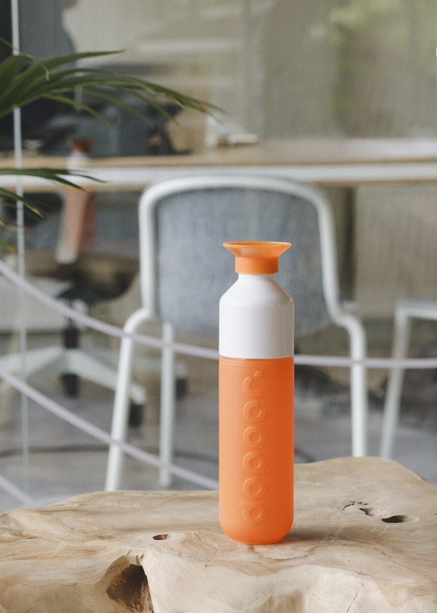 Butelka plastikowa - Dopper Original - Outright Orange 450ml - pomarańczowy