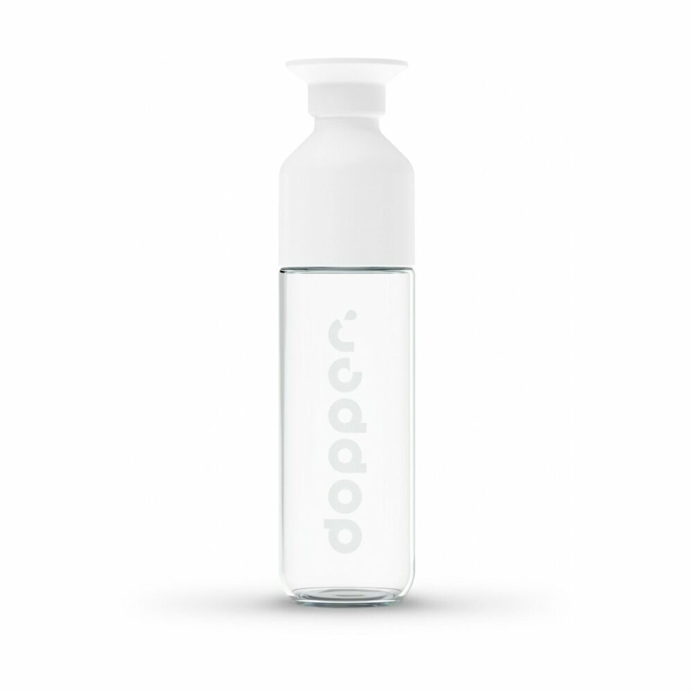 Butelka szklana - Dopper Glass 400ml - biały