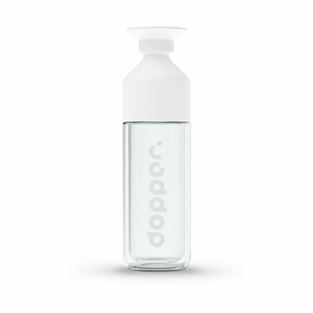 Butelka szklana - Dopper Glass 450ml - biały