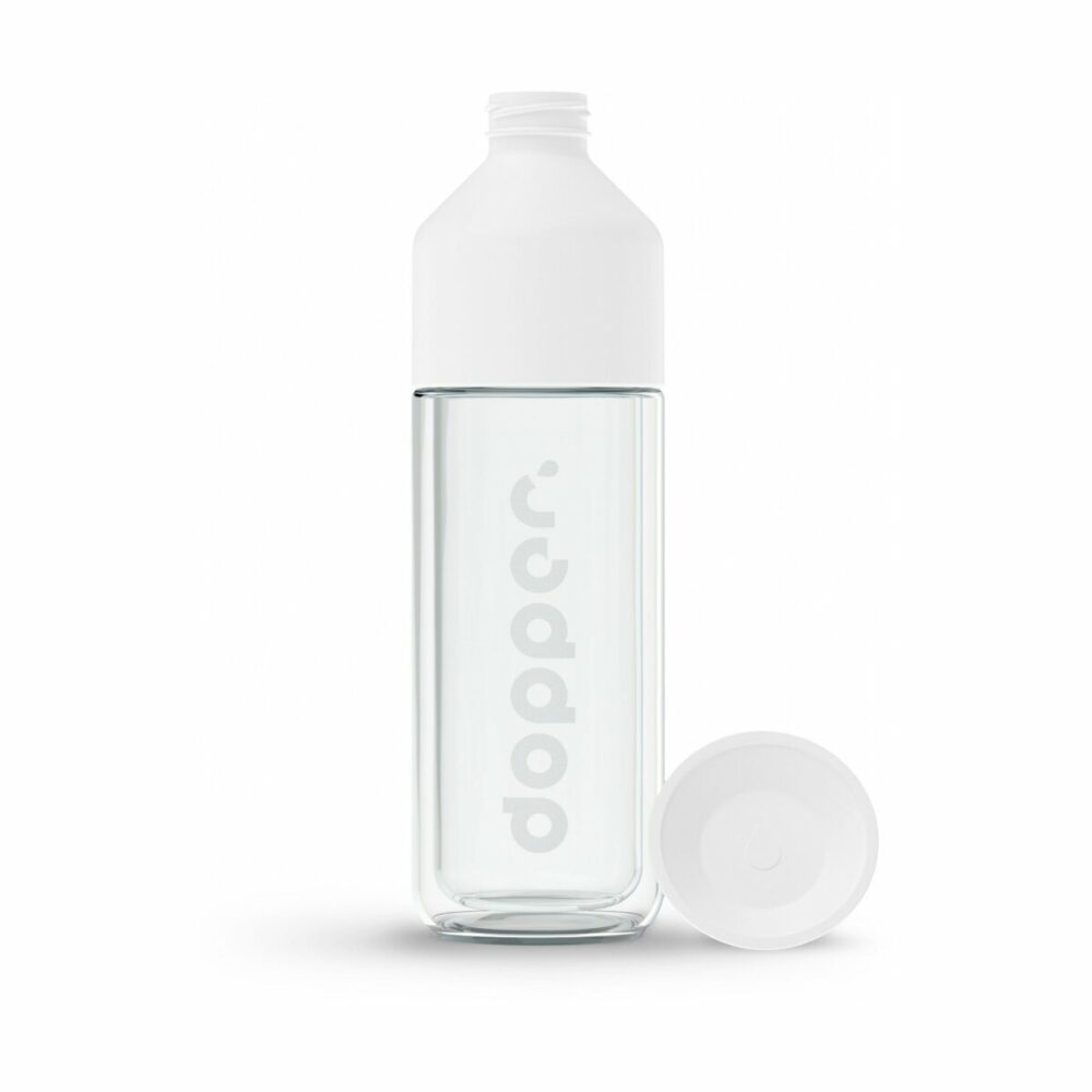 Butelka szklana - Dopper Glass 450ml - biały