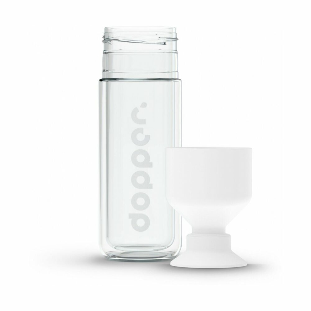 Butelka szklana - Dopper Glass 450ml - biały