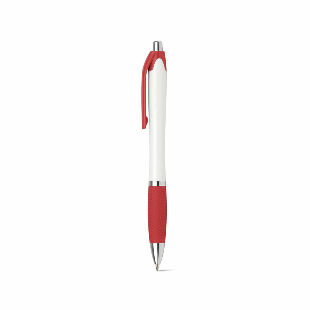 DARBY. Długopis z uchwytem antypoślizgowym - Czerwony