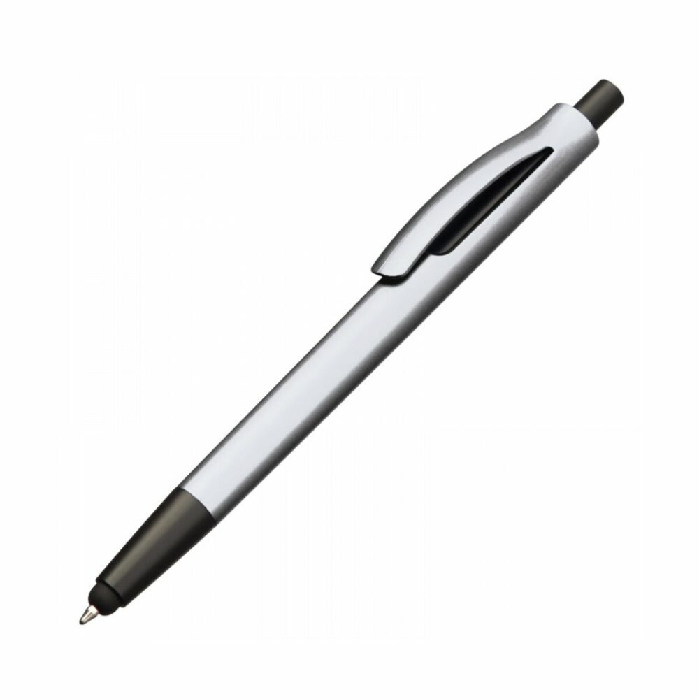Długopis plastikowy do ekranów dotykowych - szary