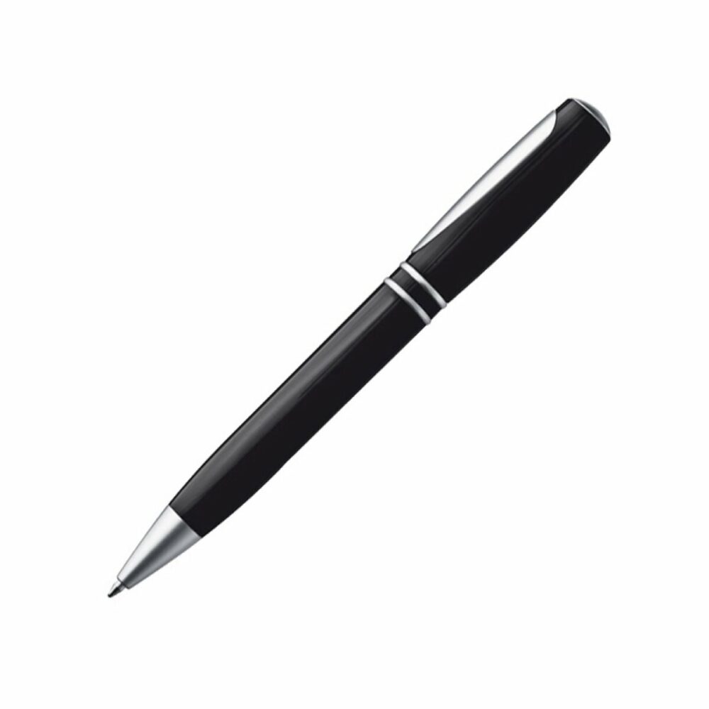 Długopis plastikowy z chowanym klipsem - czarny