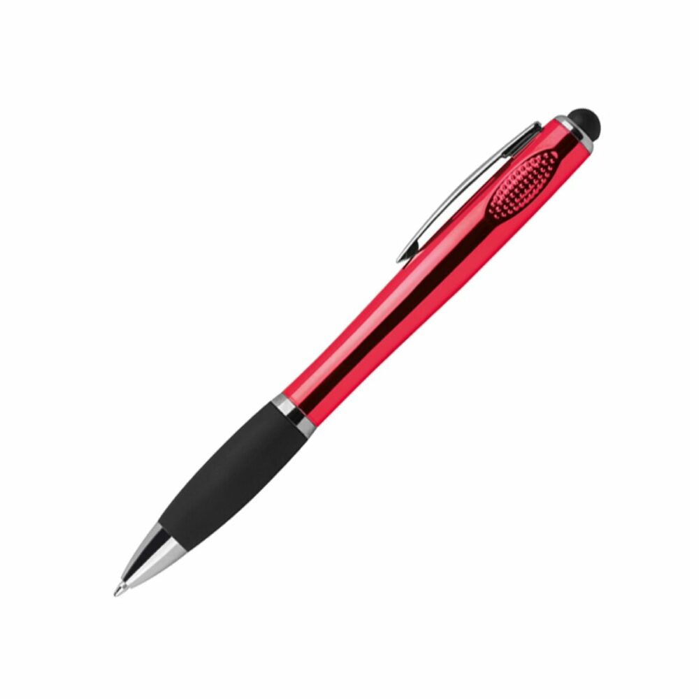 Długopis z podświetlanym logo - czerwony