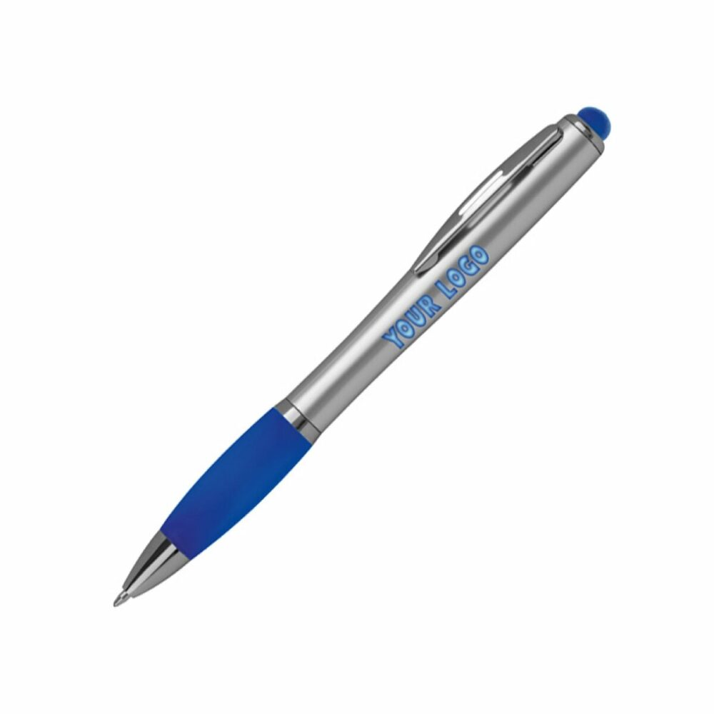 Długopis z podświetlanym logo - niebieski
