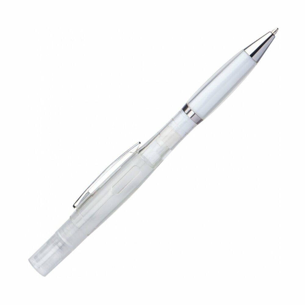 Długopis ze sprayem - biały