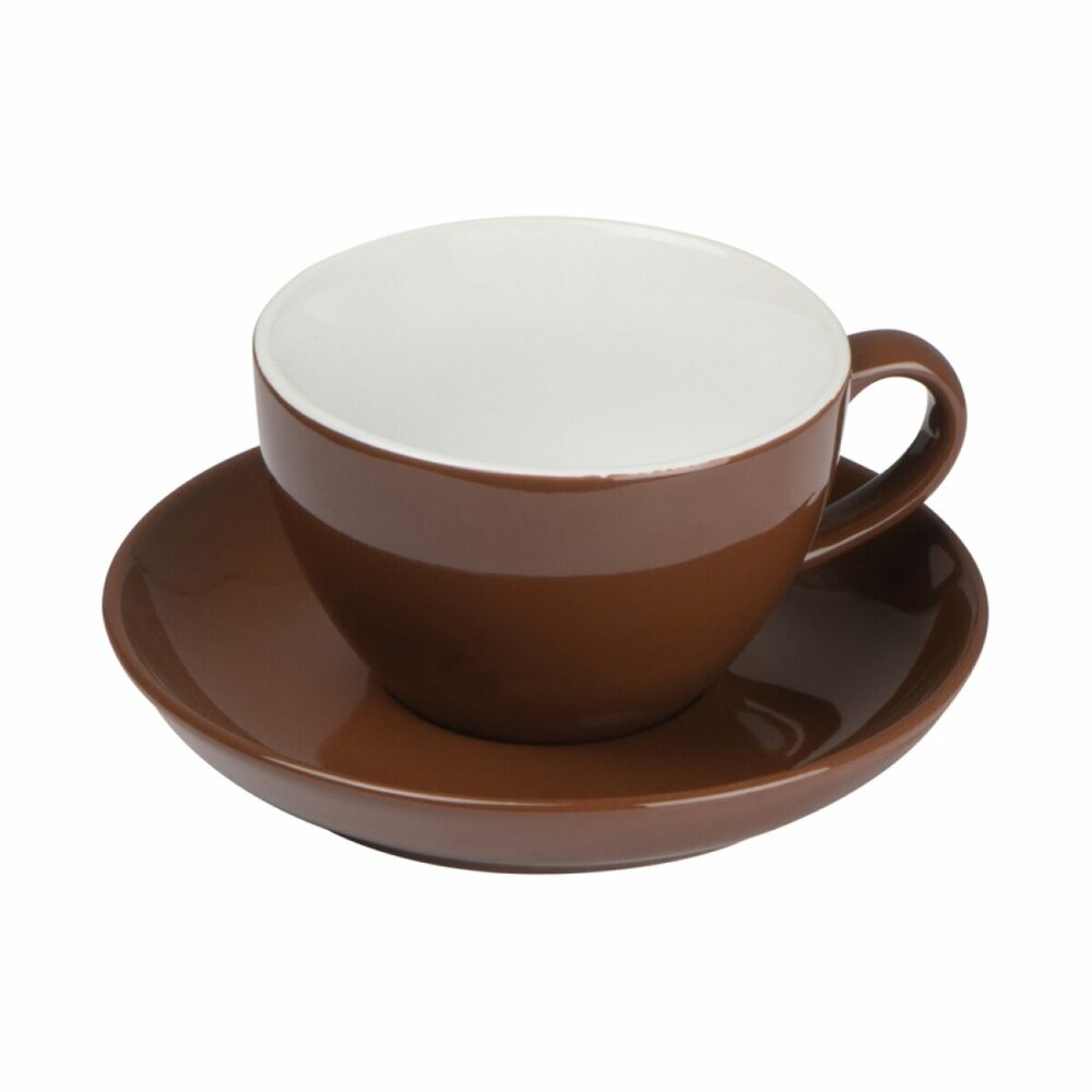 Filiżanka ceramiczna do cappuccino 220 ml - brązowy