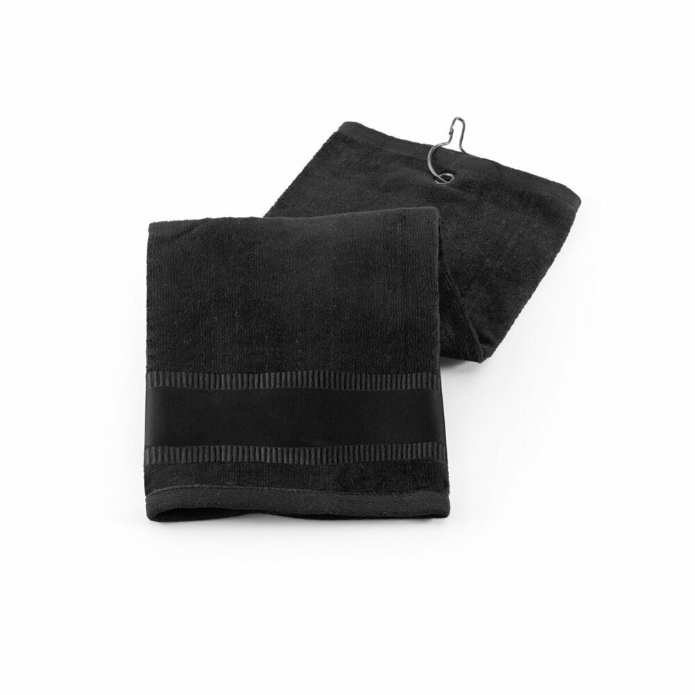 GOLFI. Bawełniany ręcznik golfowy - Czarny