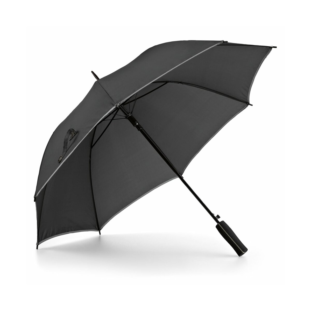 JENNA. Parasol z automatycznym otwieraniem - Satynowy srebrny