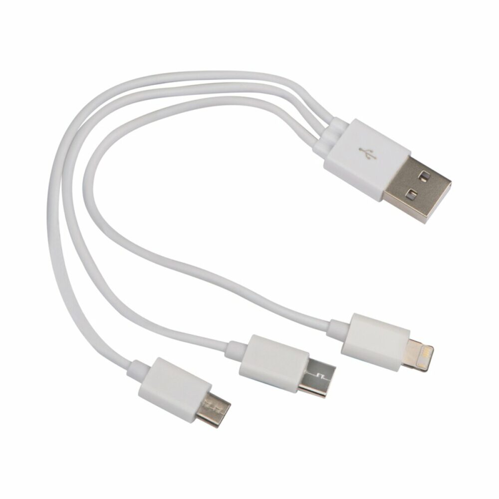 Kabel USB 3w1 - czarny