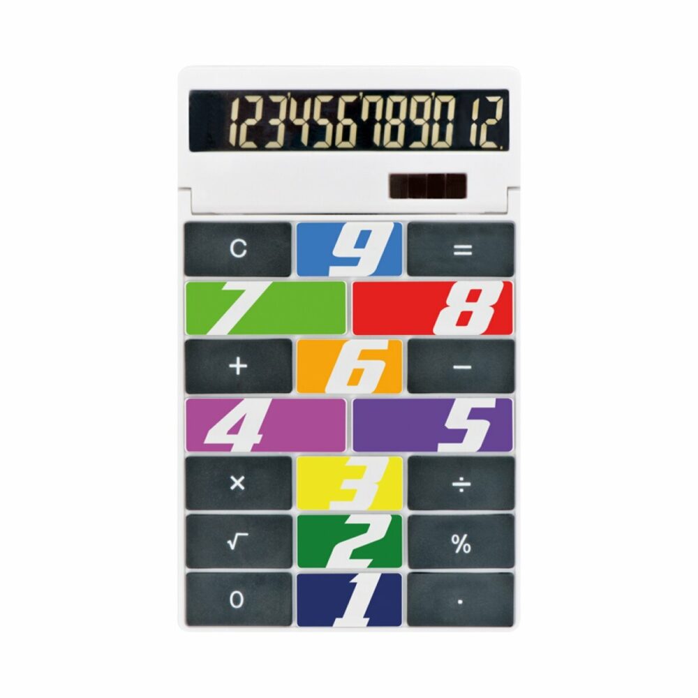 Kalkulator plastikowy CrisMa - biały