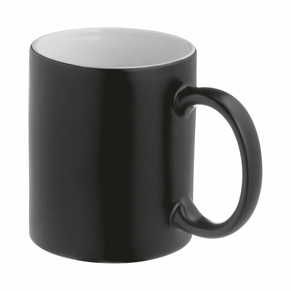 Kubek ceramiczny do sublimacji zmieniający kolor 300 ml - czarny
