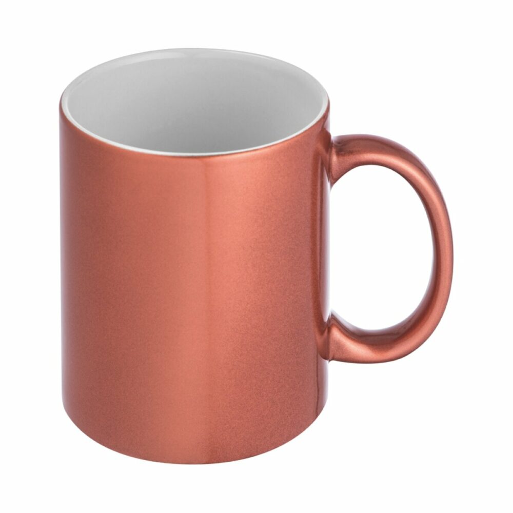 Kubek ceramiczny metalik 300 ml - miedziany