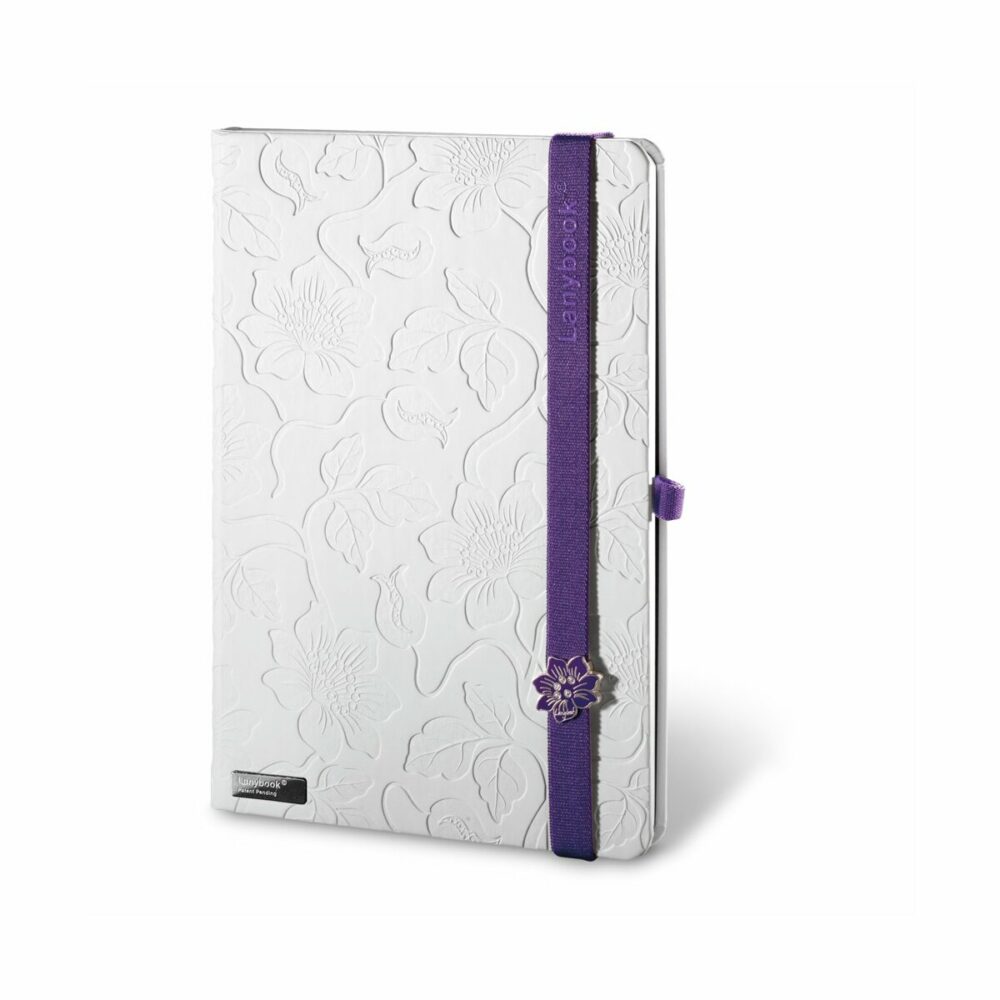 Lanybook Innocent Passion White. Notes - Purpurowy