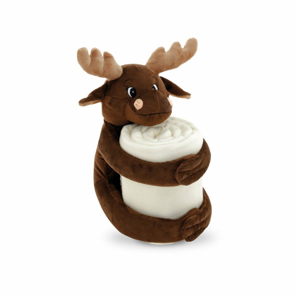 MOOSE. Kocyk z pluszową zabawką
