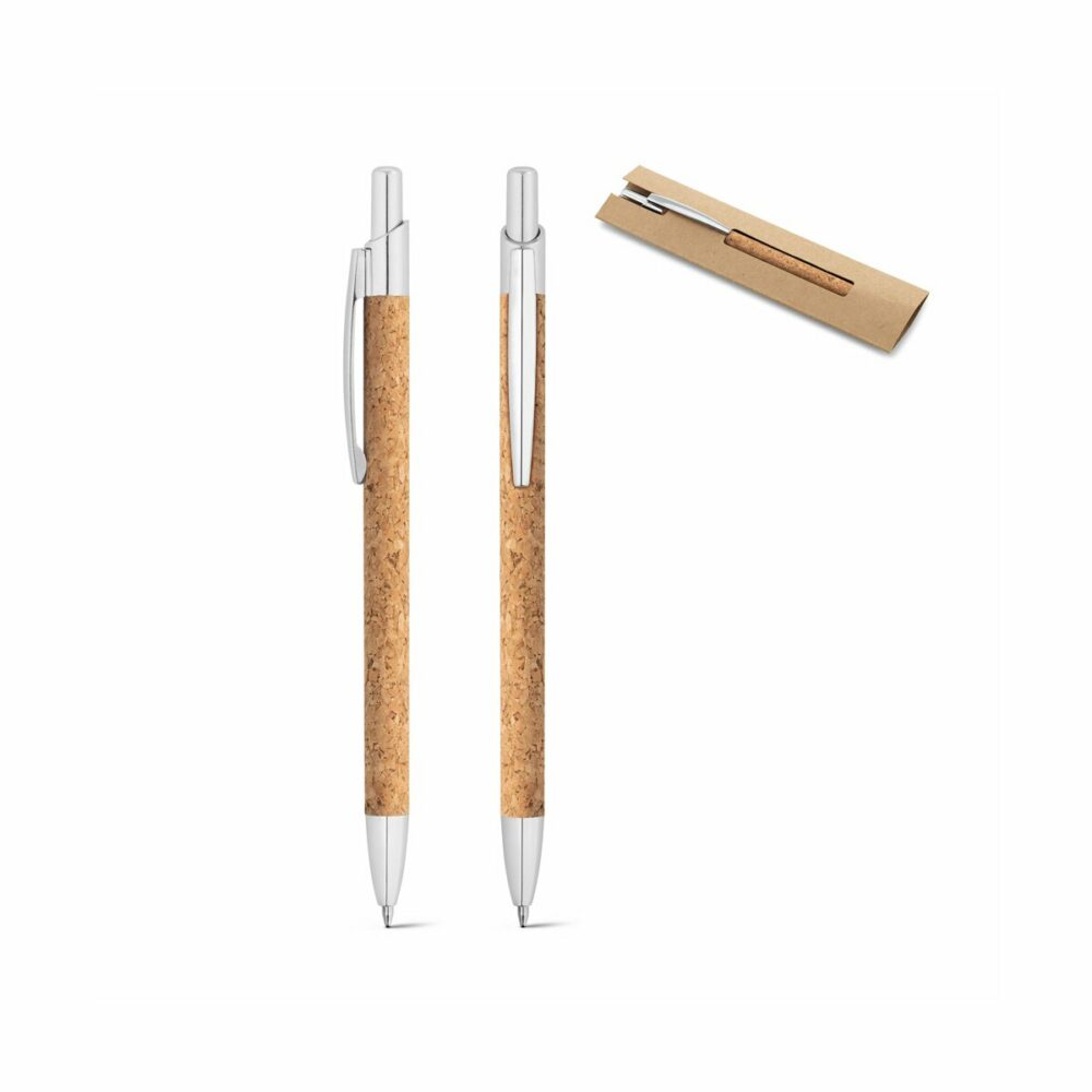NATURA. Długopis, korek i aluminium