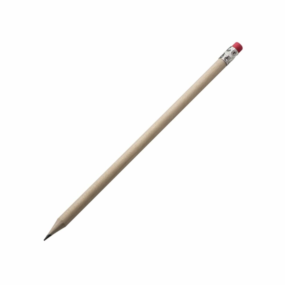 Ołówek z gumką - brązowy