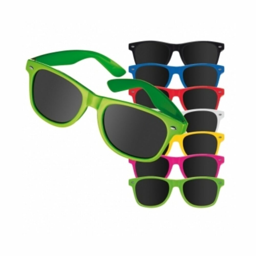 Plastikowe okulary przeciwsłoneczne 400 UV - czarny