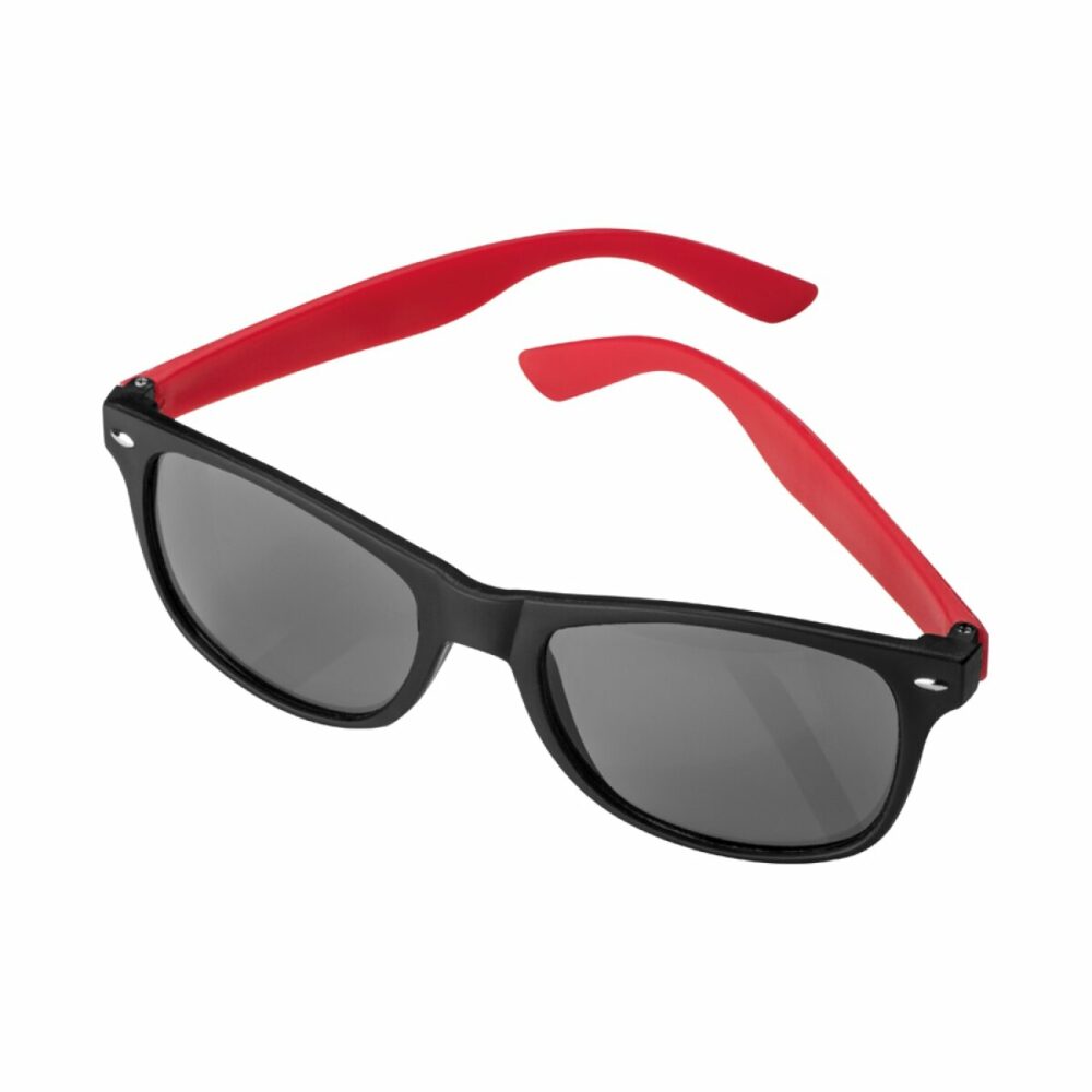 Plastikowe okulary przeciwsłoneczne UV 400 - czerwony