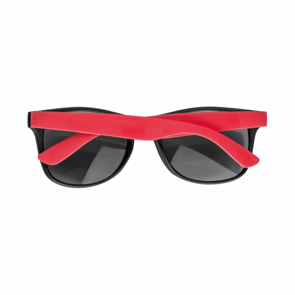 Plastikowe okulary przeciwsłoneczne UV 400 - czerwony
