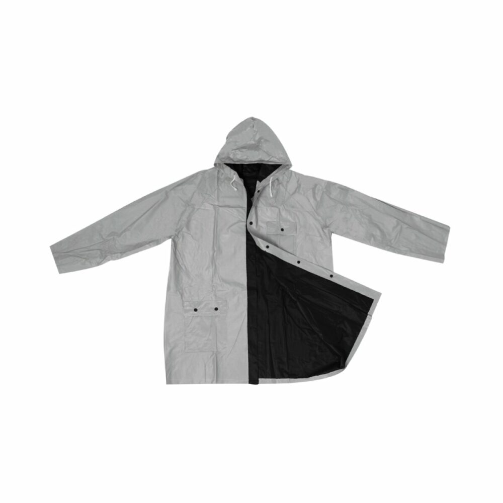 Płaszcz przeciwdeszczowy - srebrno-czarny