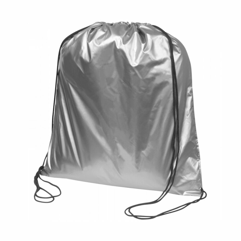Plecak (worek) metaliczny - srebrny