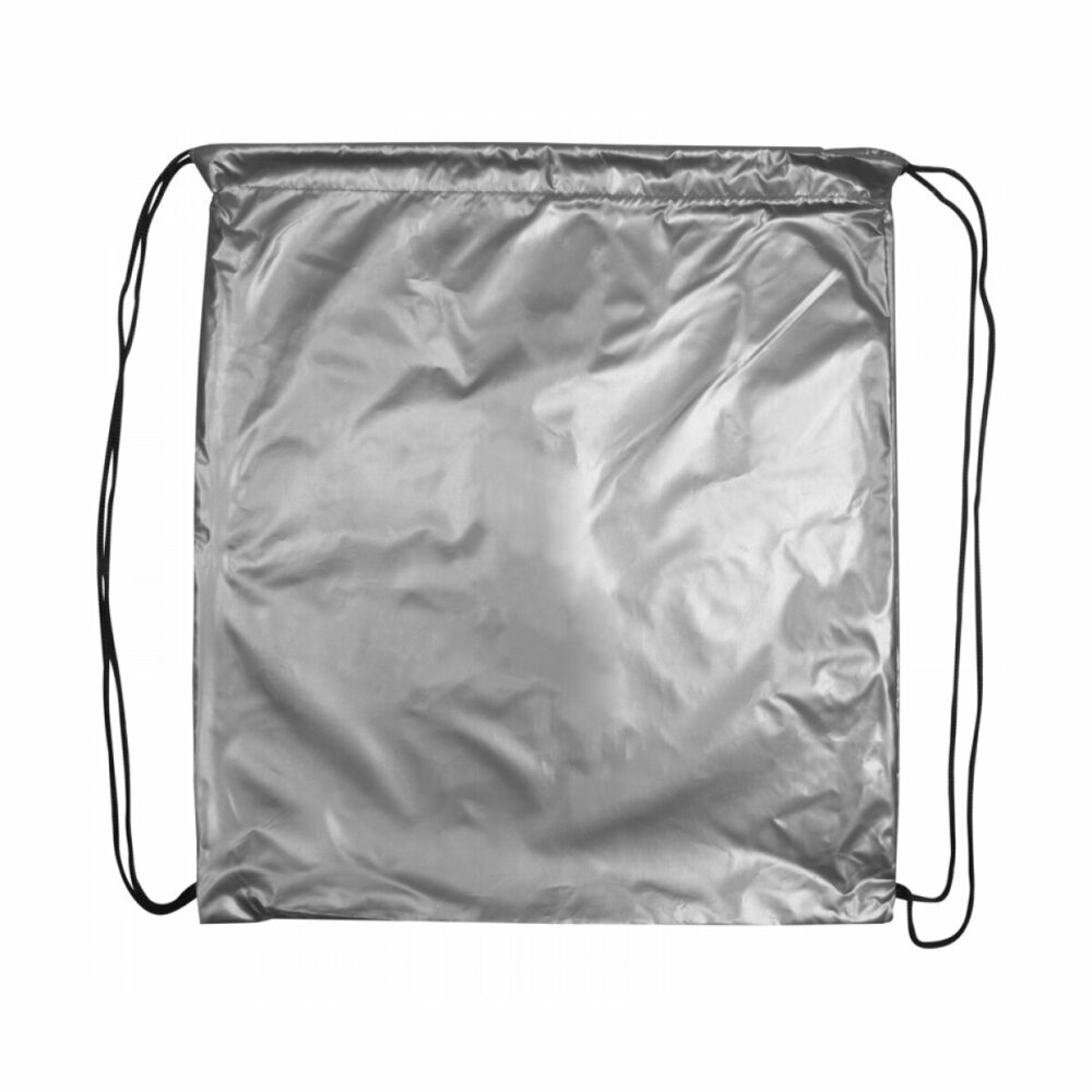 Plecak (worek) metaliczny - srebrny