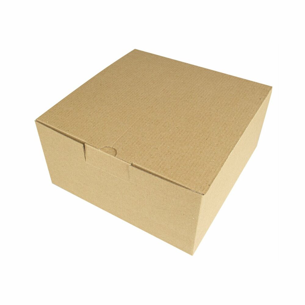Pudełko kartonowe - 21,5 x 21,5 x 10,5 cm - beżowy