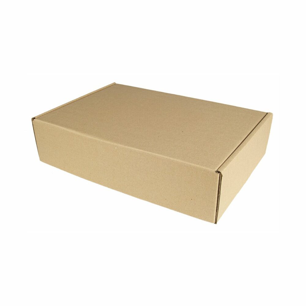 Pudełko kartonowe - 41,5 x 27,5 x 9,2 cm - beżowy