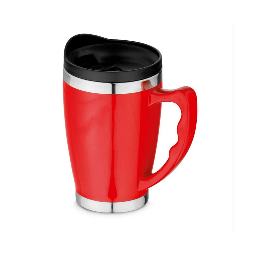RAJANI. Kubek podróżnych 450 ml - Czerwony