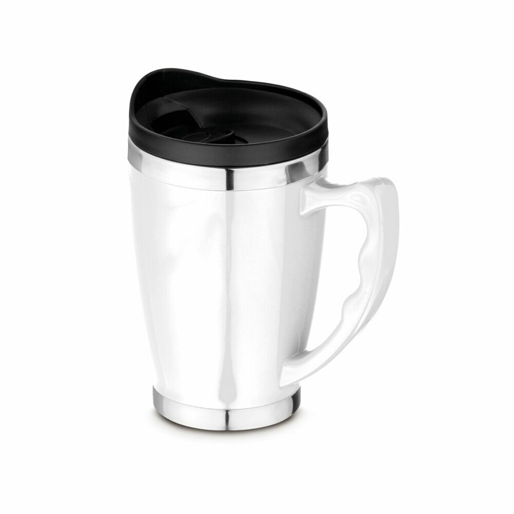 RAJANI. Kubek podróżnych 450 ml - Biały