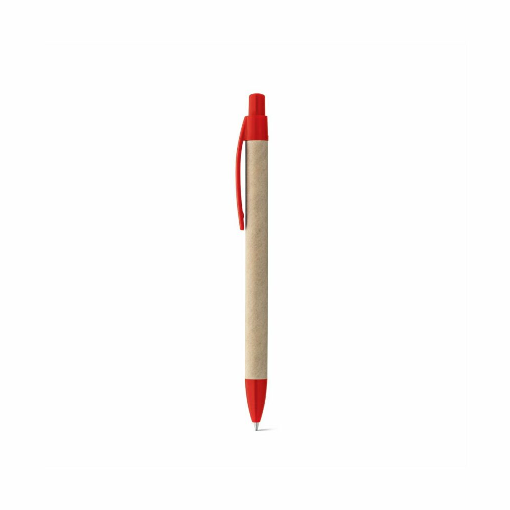 REMI. Długopis z papieru kraftowego - Czerwony