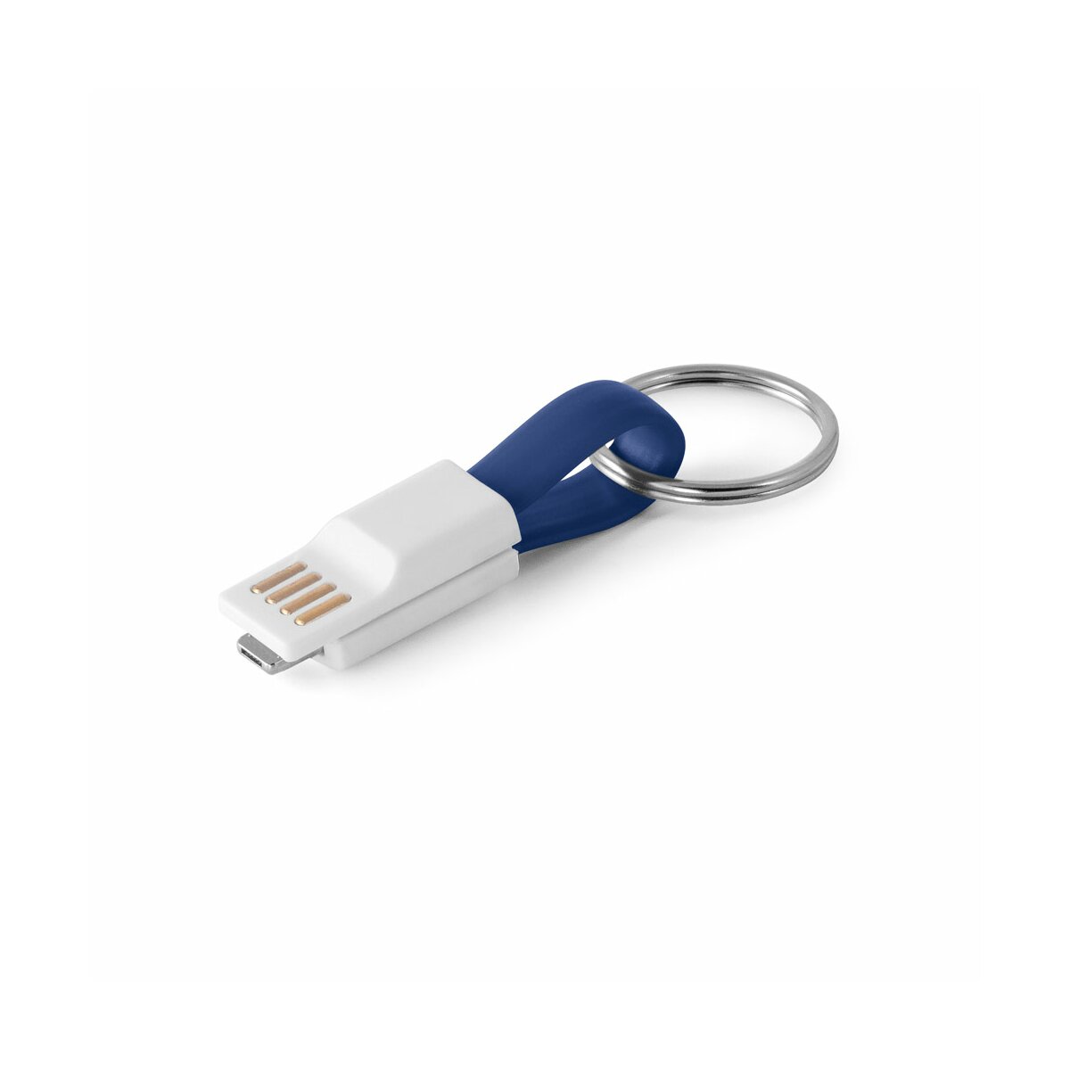 RIEMANN. Kabel USB ze złączem 2 w 1 - Szafirowy