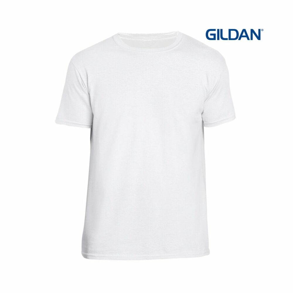 T-shirt XXL Softstyle Ring Spun (GI64000) TM7859 - biały