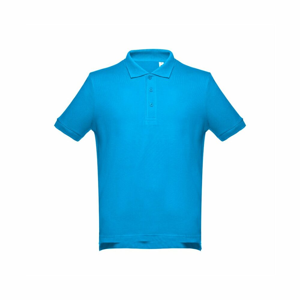 THC ADAM. Męski polo t-shirt - Morski niebieski