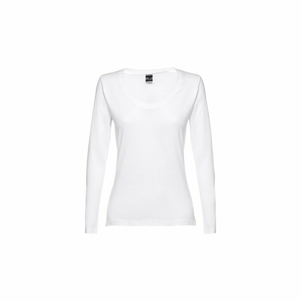 THC BUCHAREST WOMEN WH. Damski t-shirt z długim rękawem - Biały