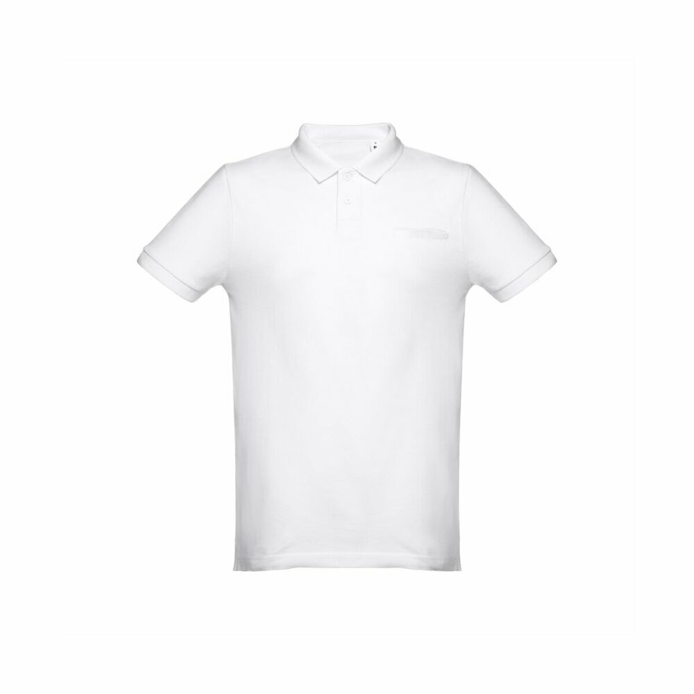 THC DHAKA WH. Męski polo t-shirt - Biały