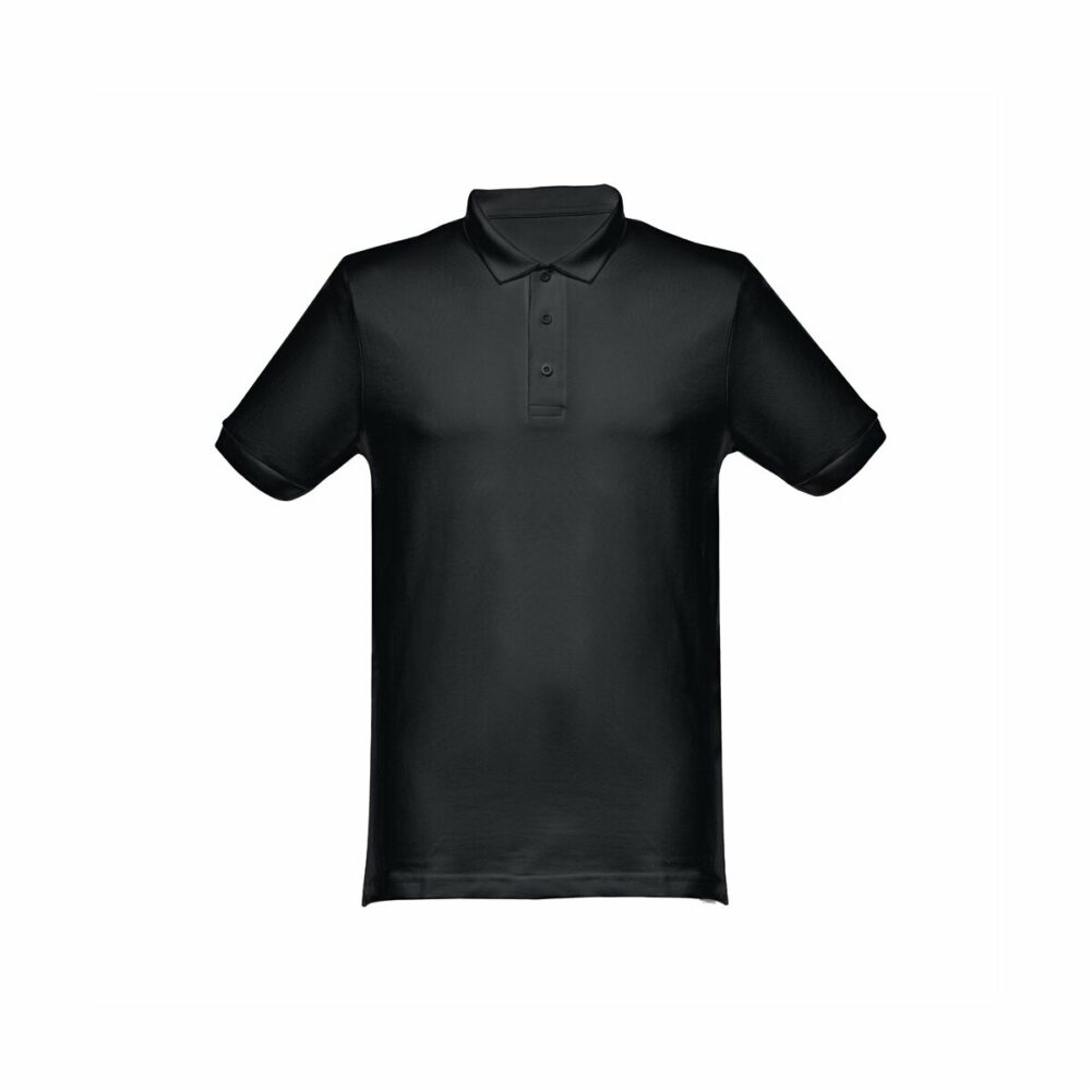 THC MONACO. Męski polo t-shirt - Czarny