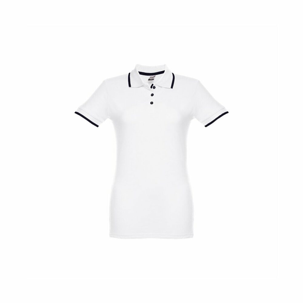 THC ROME WOMEN WH. Damski slim fit polo t-shirt - Biały