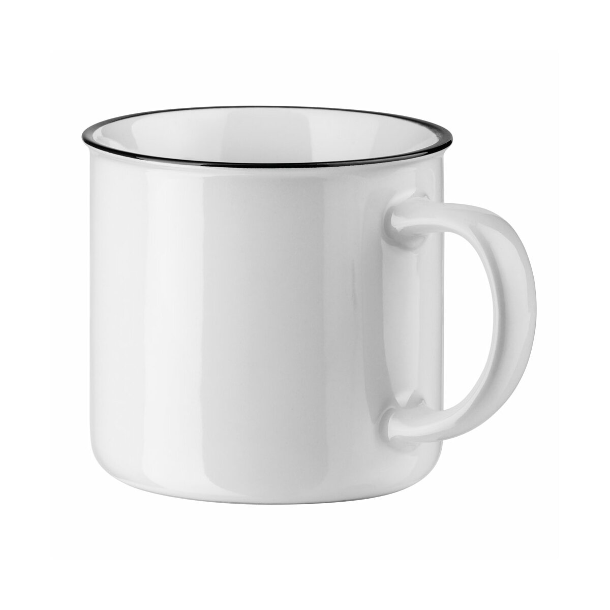 VERNON WHITE. Kubek ceramiczny 360 ml - Biały
