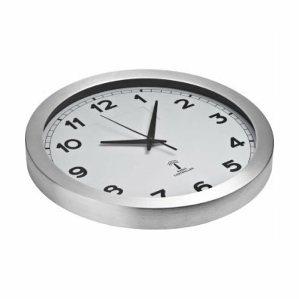 Zegar ścienny metalowy - biały