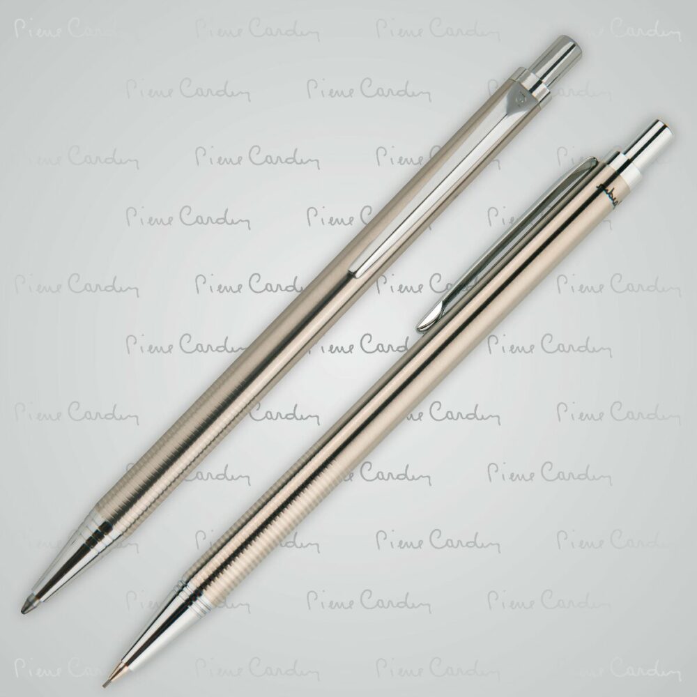 Zestaw piśmienny długopis i ołówek AMOUR Pierre Cardin - szary