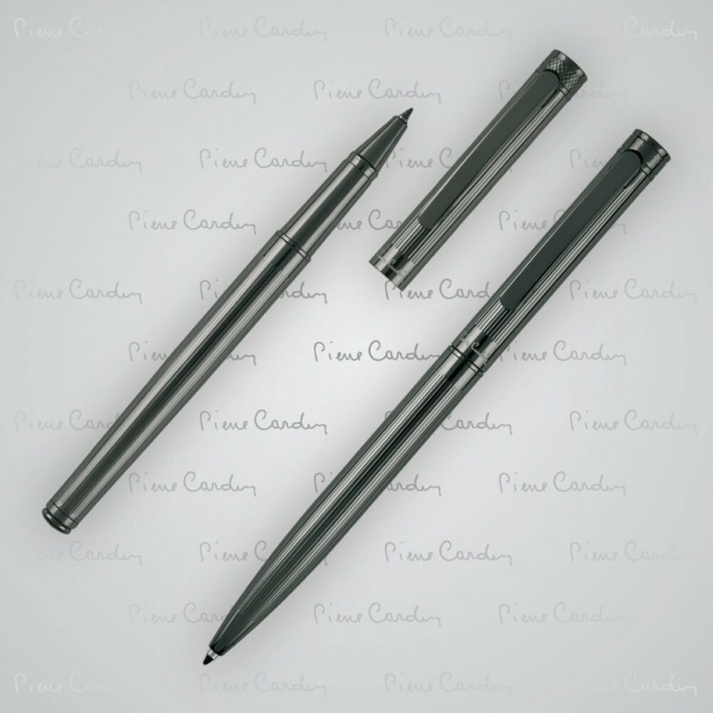 Zestaw piśmienny długopis i pióro kulkowe RENEE Pierre Cardin - ciemnoszary